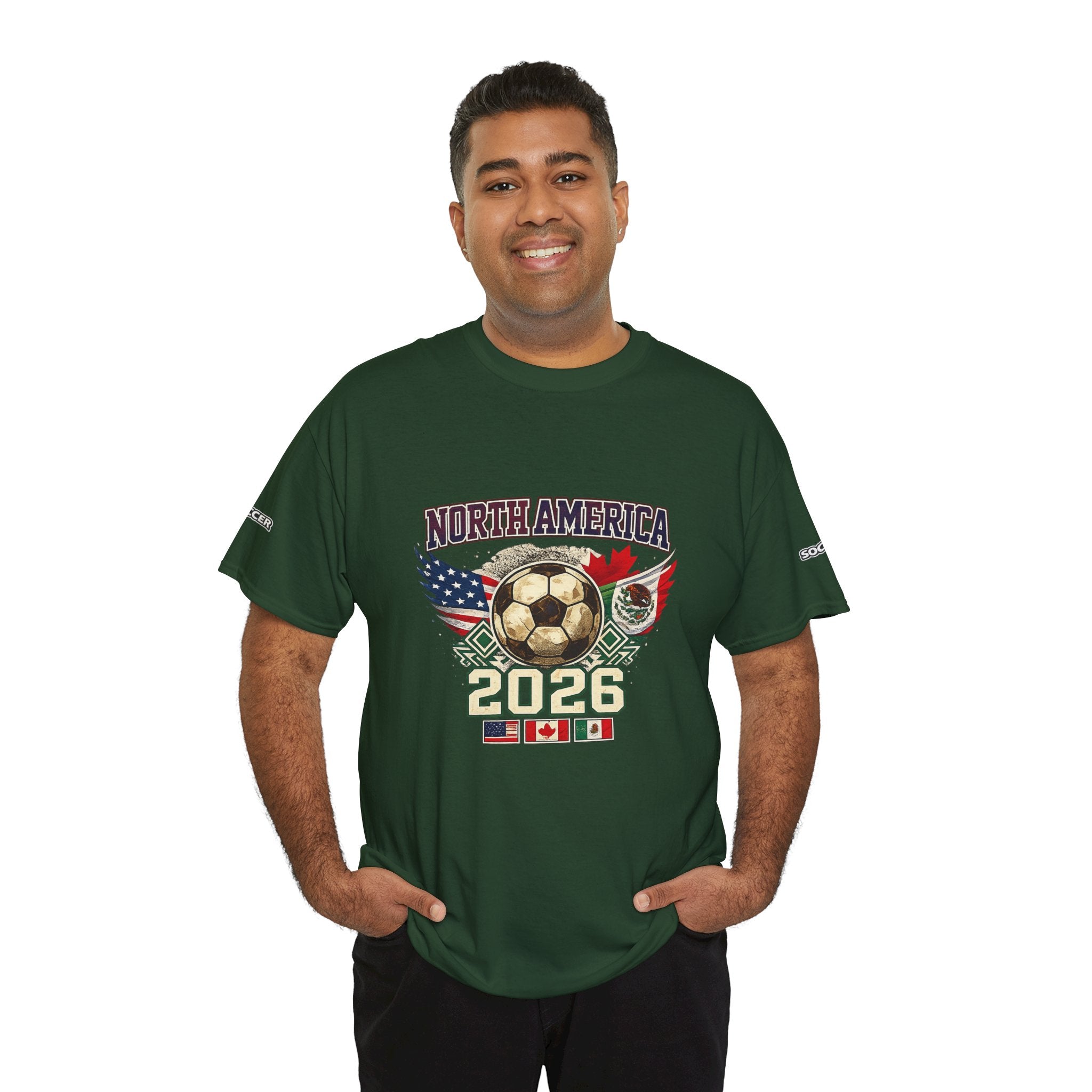 North America 2026 Soccer T-Shirt — USA Canada Mexico