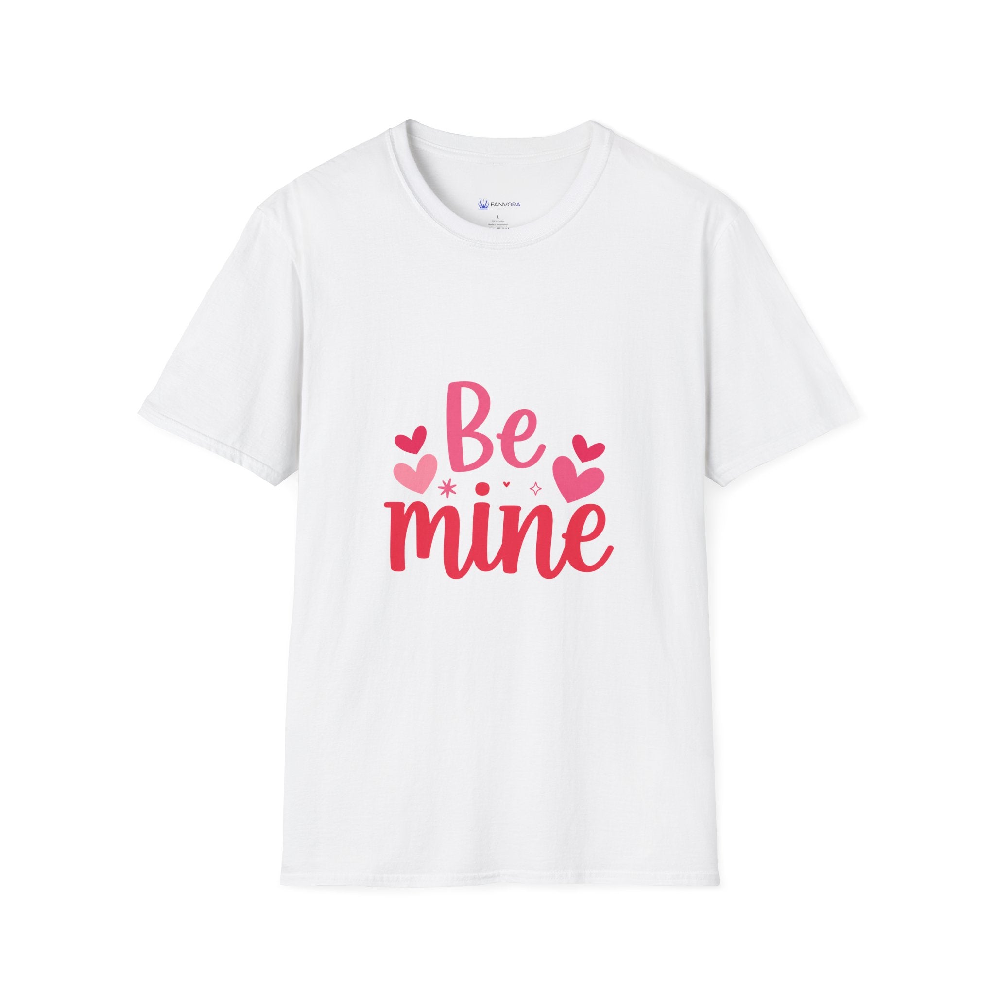 Valentine "Be Mine" T-Shirt — Cute Heart Graphic Tee for Women & Couples