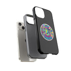 Matte Black iPhone Tough Cases 12 to 17 Pro Max  — "King of Pop Forever" Retro Pop Art Phone Case