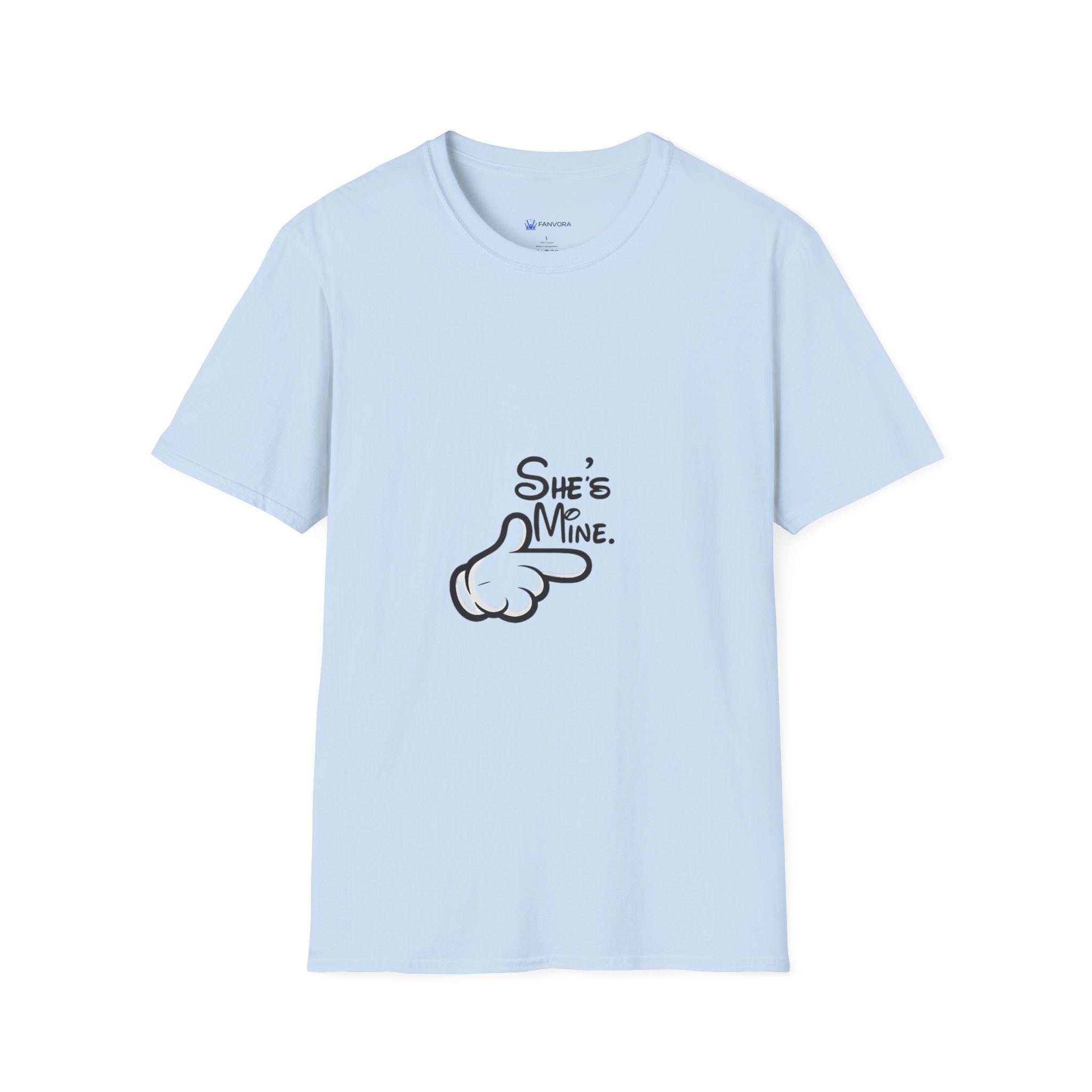 Couples Pointing 'She's Mine' T-Shirt