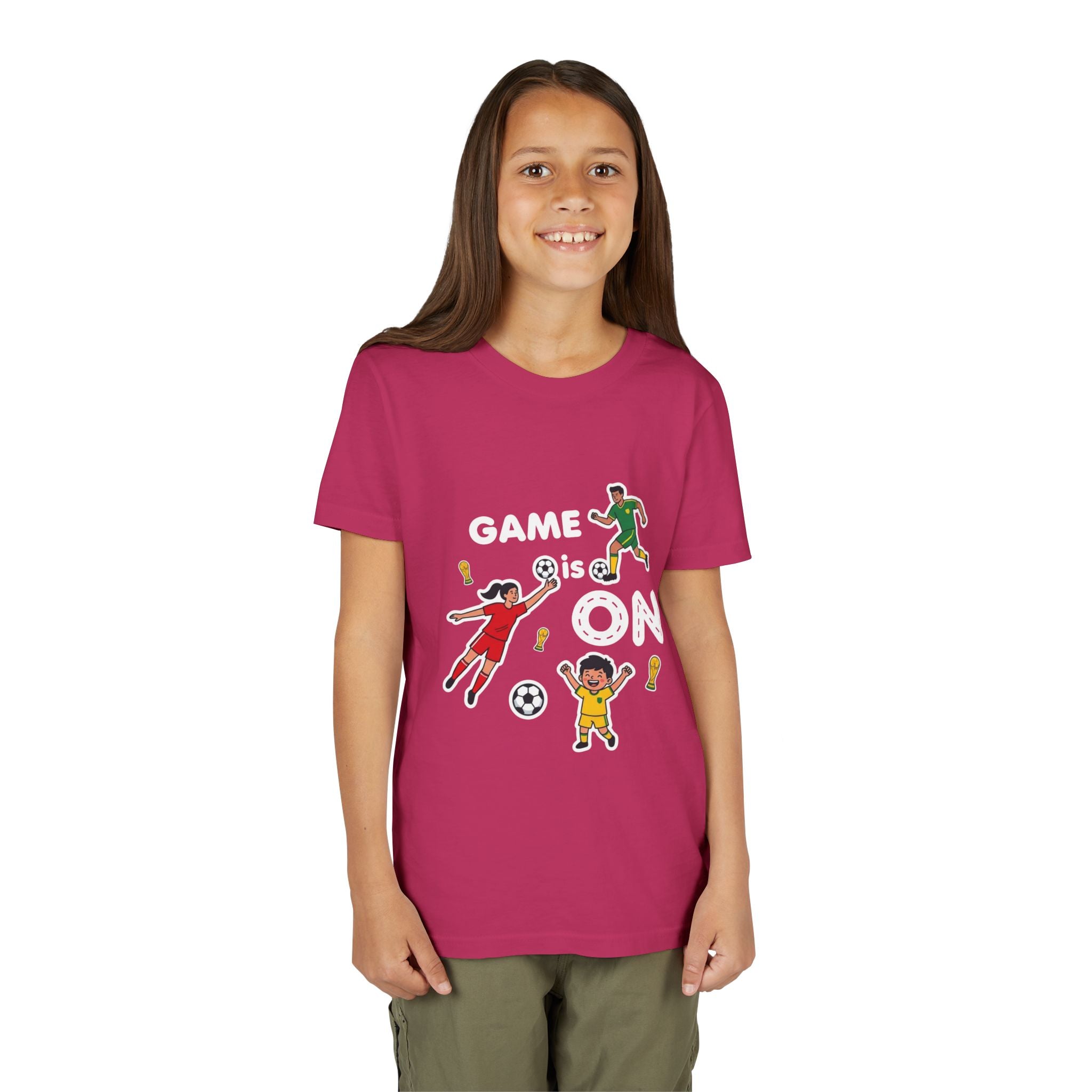 Kids Soccer Players T-Shirt 2026— Youth Football Team Tee