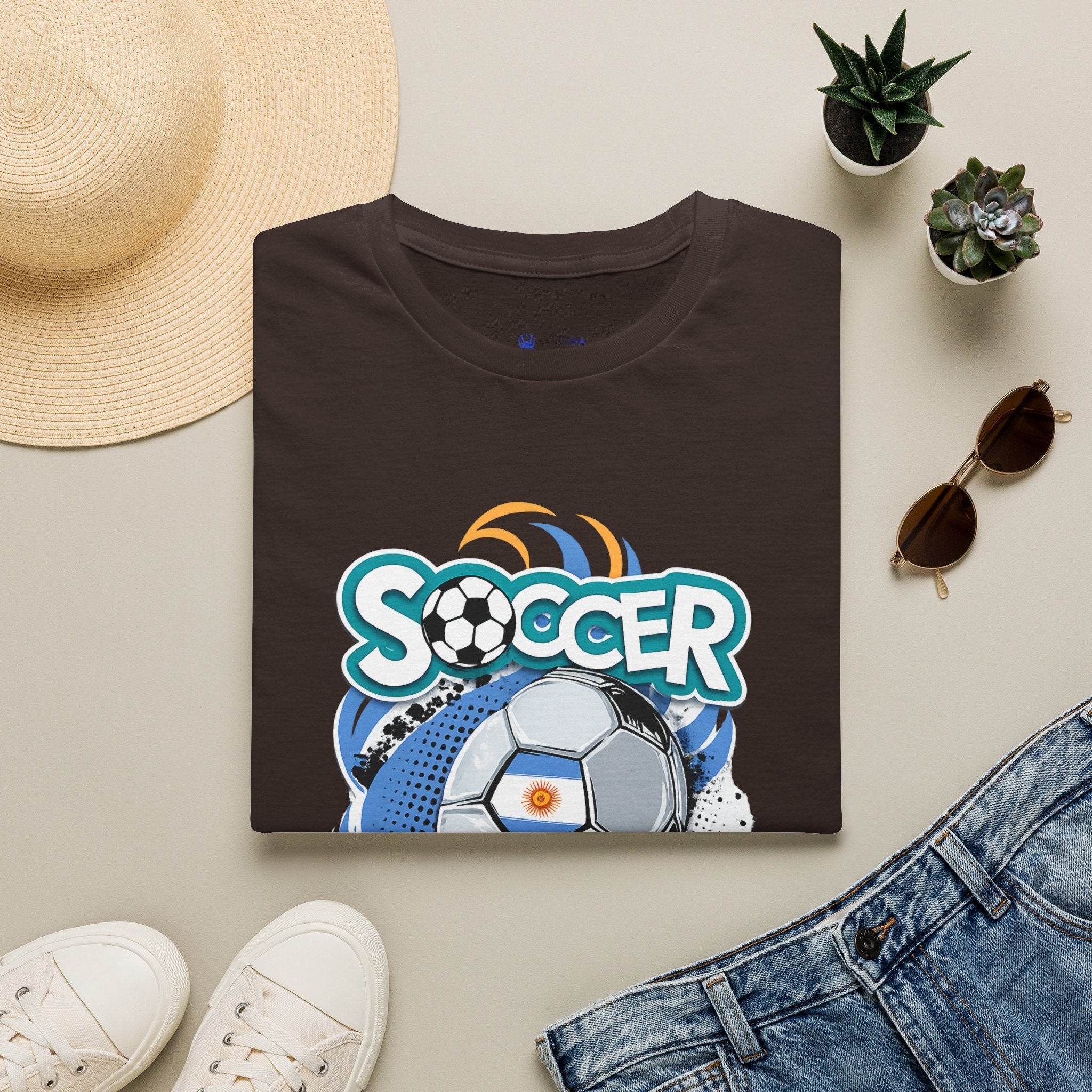 Soccer 2026  Graphic T-Shirt — Retro Ball Design soccer cup tee