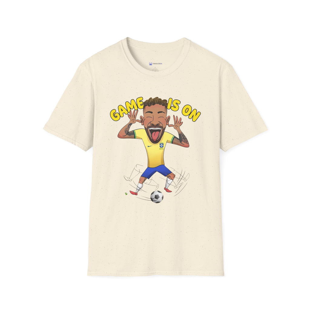 Soccer 'Game Is On' Graphic funny figure design  T‑Shirt