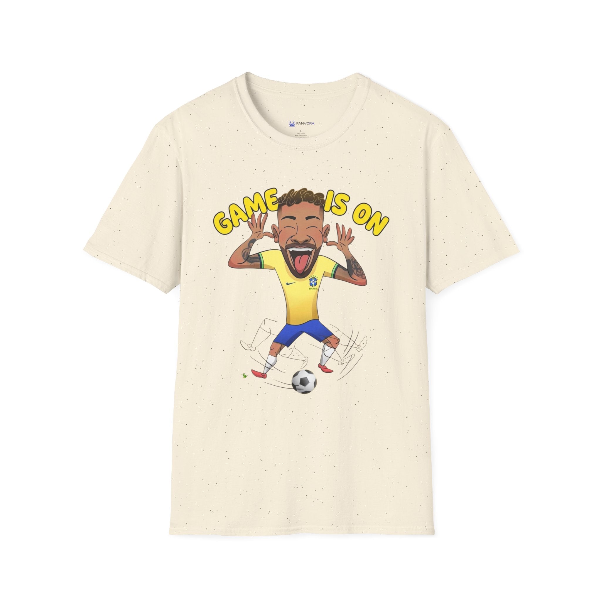 Soccer 'Game Is On' Graphic funny figure design  T‑Shirt