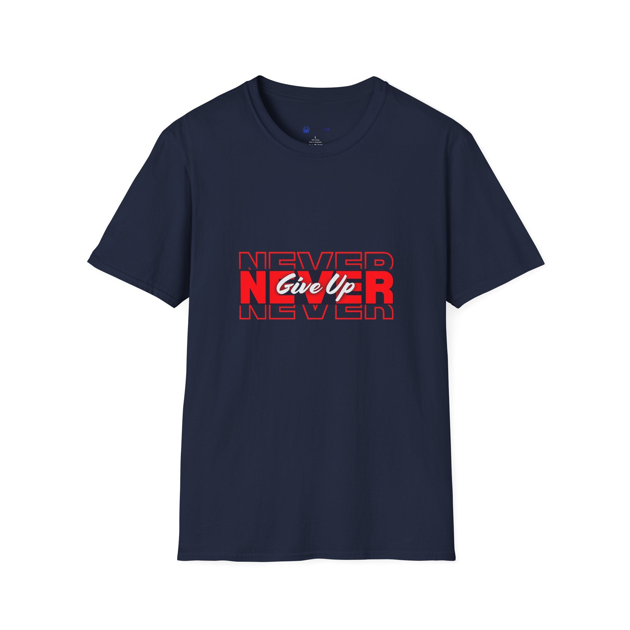 Never Give Up T-Shirt — Motivational Graphic Tee