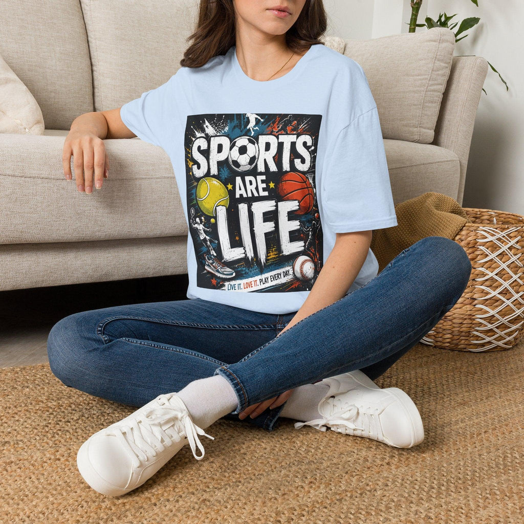 Sports Are Life T‑Shirt — Multi‑Sport Athletic Graphic Tee black sports.