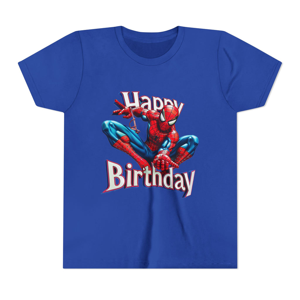 Spider Hero "Happy Birthday" Youth Tee