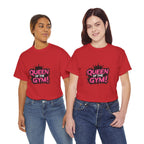 Queen of the Gym T-Shirt — Pink Crown Fitness Tee