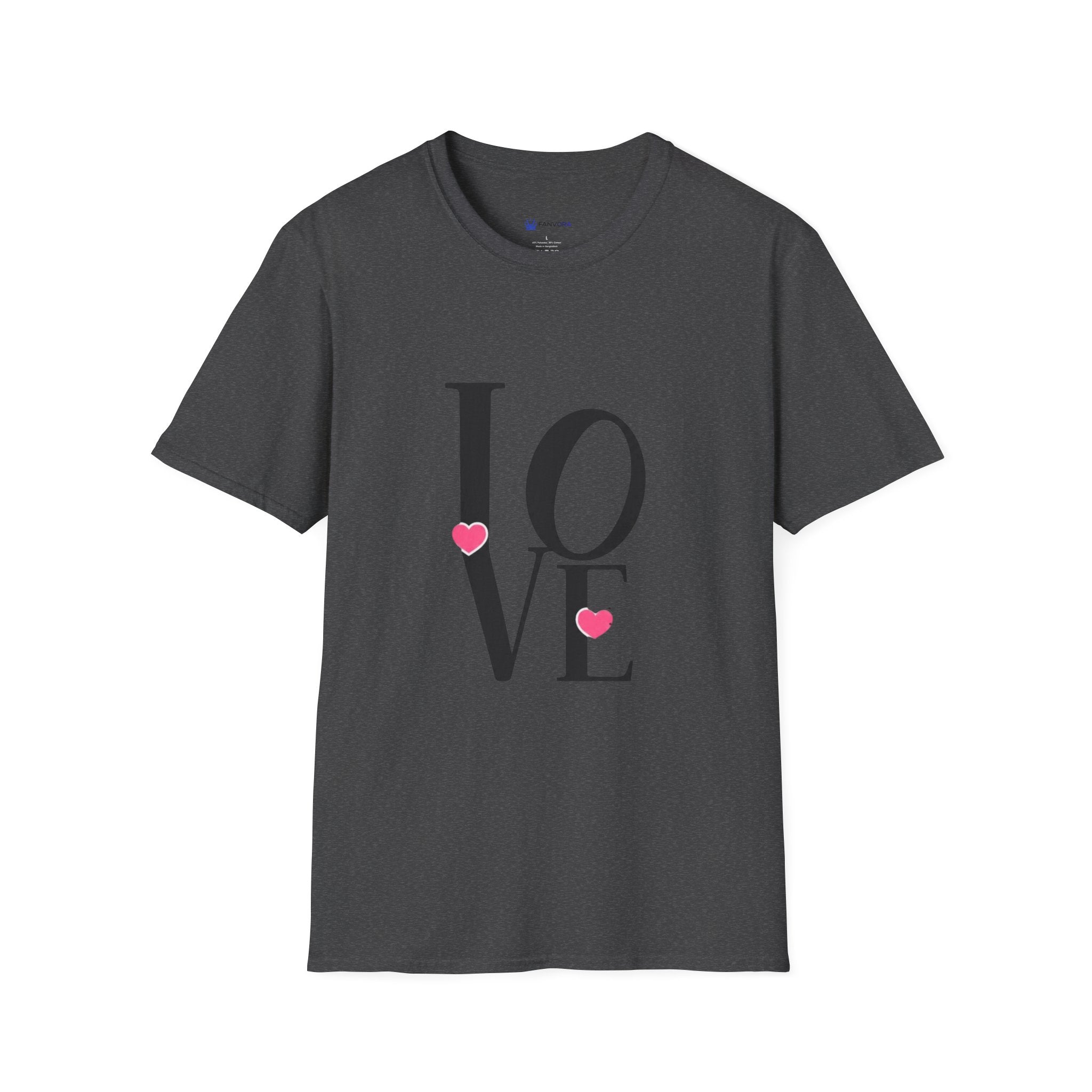 LOVE Heart Graphic T-Shirt — Romantic Valentine's Day Tee