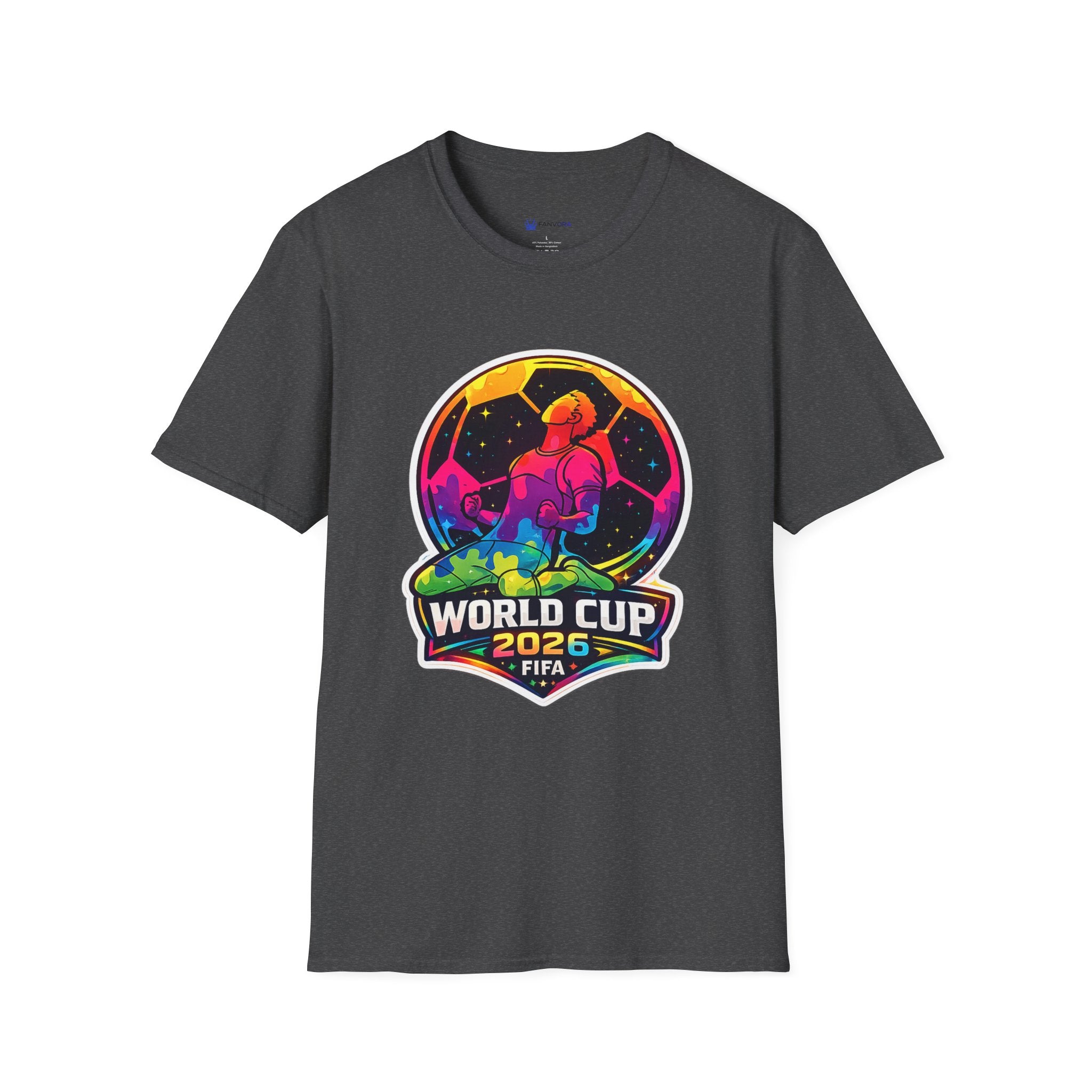 Soccer T‑Shirt — Colorful Retro Player Graphic