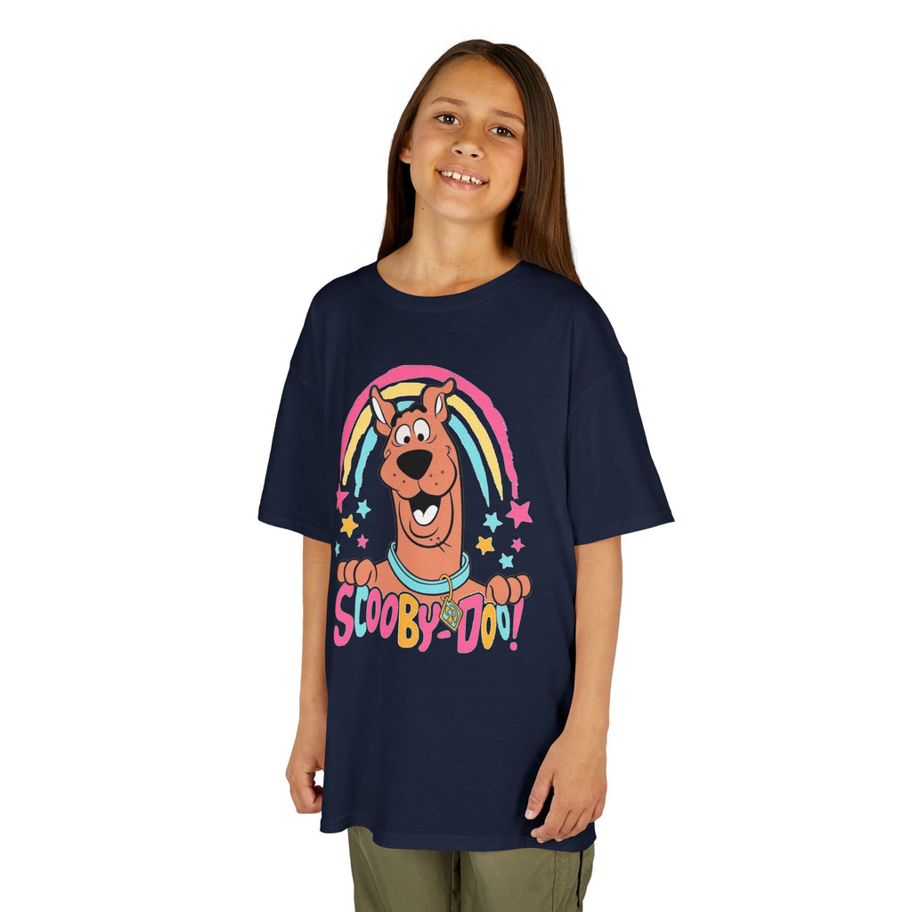 Scooby-Doo Kids T‑Shirt — Colorful Rainbow Cartoon Tee for Kids