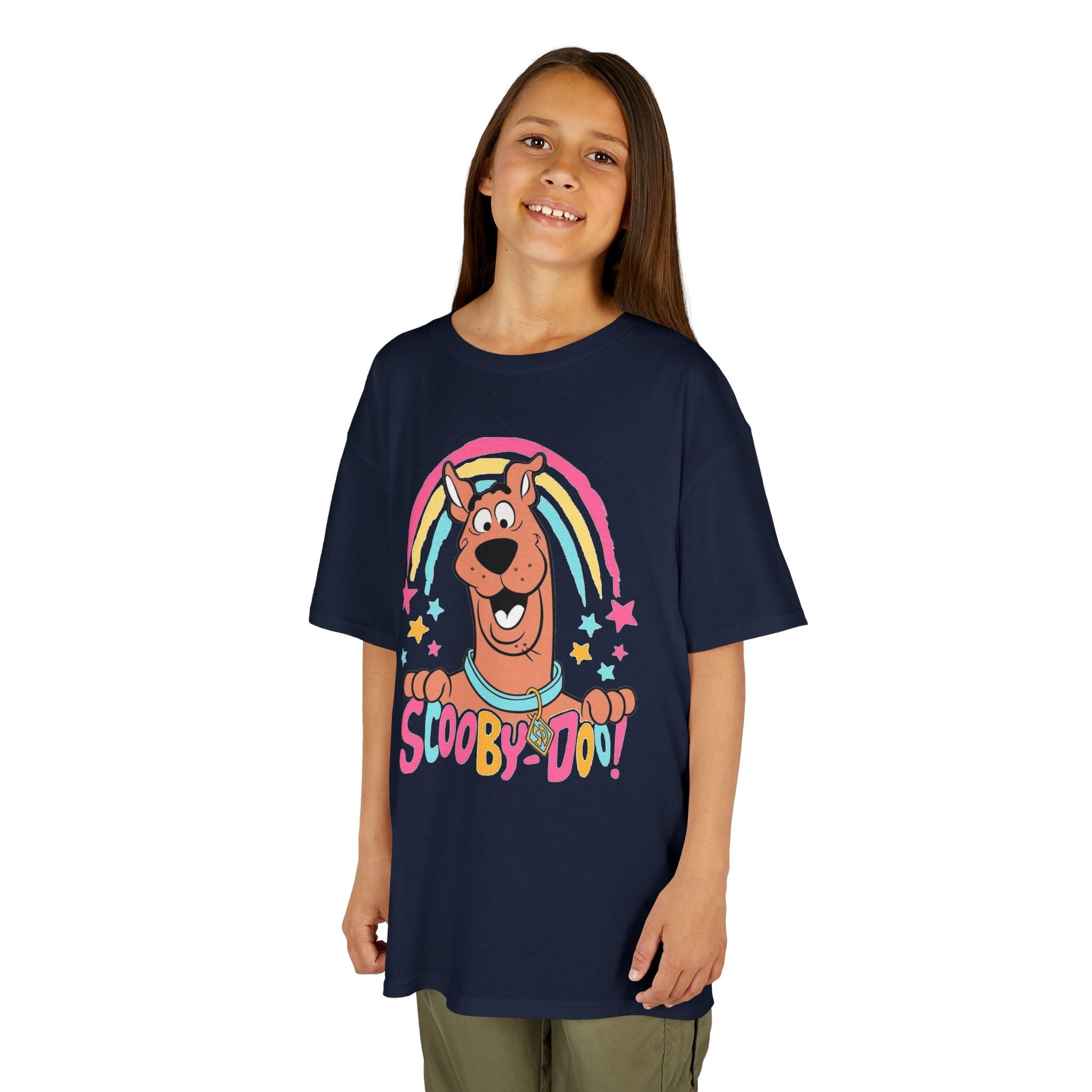 Scooby-Doo Kids T‑Shirt — Colorful Rainbow Cartoon Tee for Kids