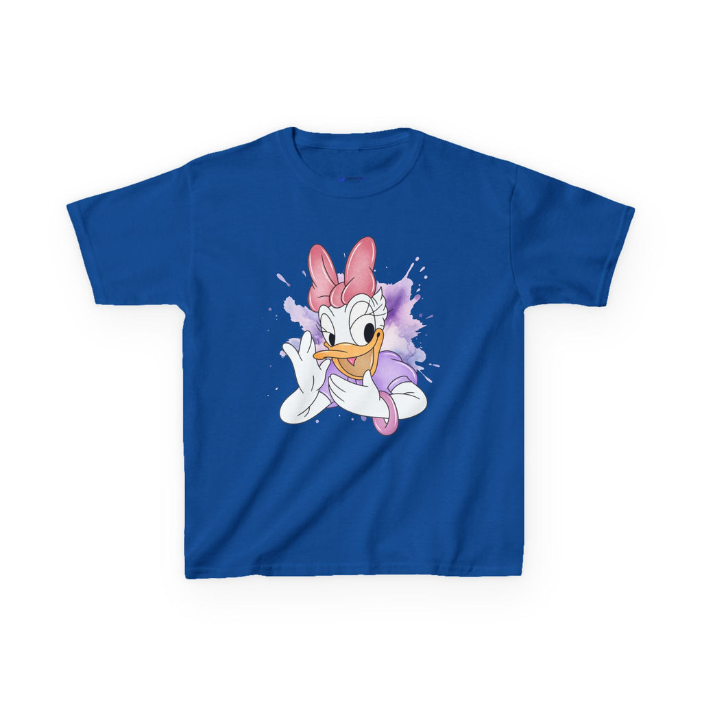 Kids Tee — Cute Daisy Duck Watercolor Graphic