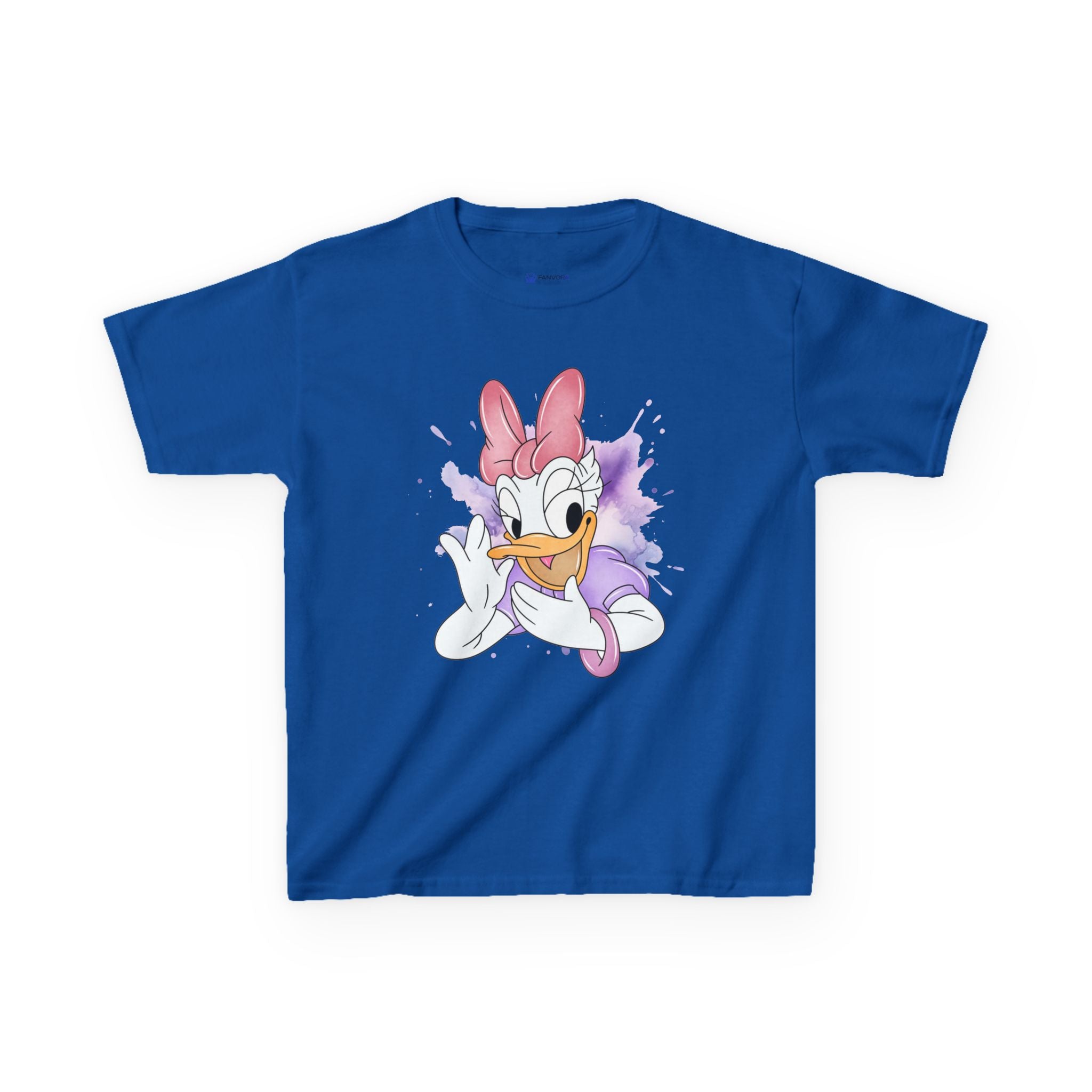 Kids Tee — Cute Daisy Duck Watercolor Graphic