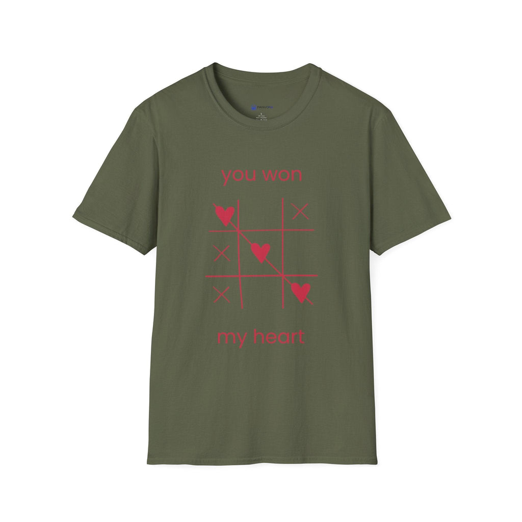 Cute heart game design t-shirt