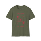 Cute heart game design t-shirt