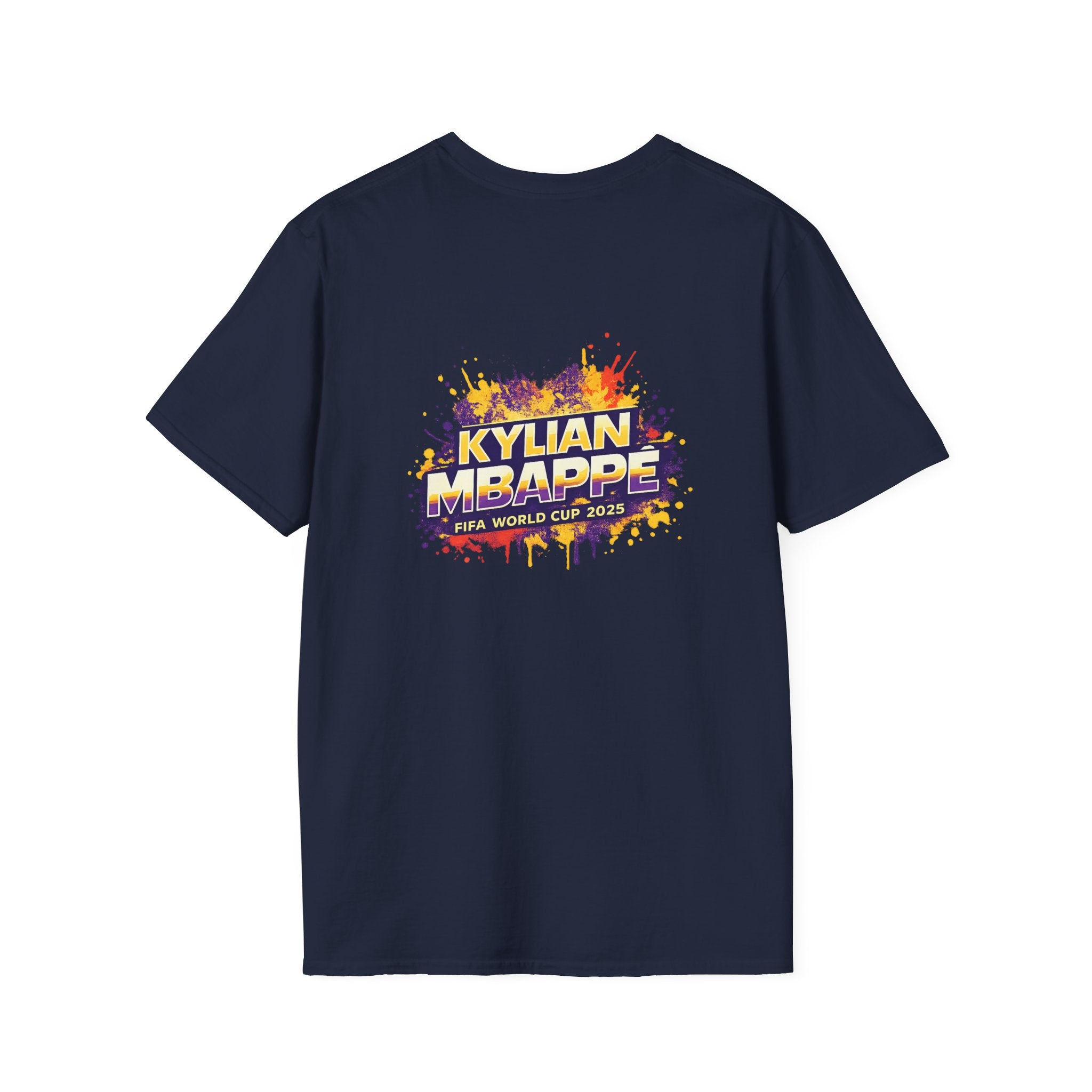 France legend Graphic T-Shirt — Vibrant Splash Portrait Soccer Fan Tee