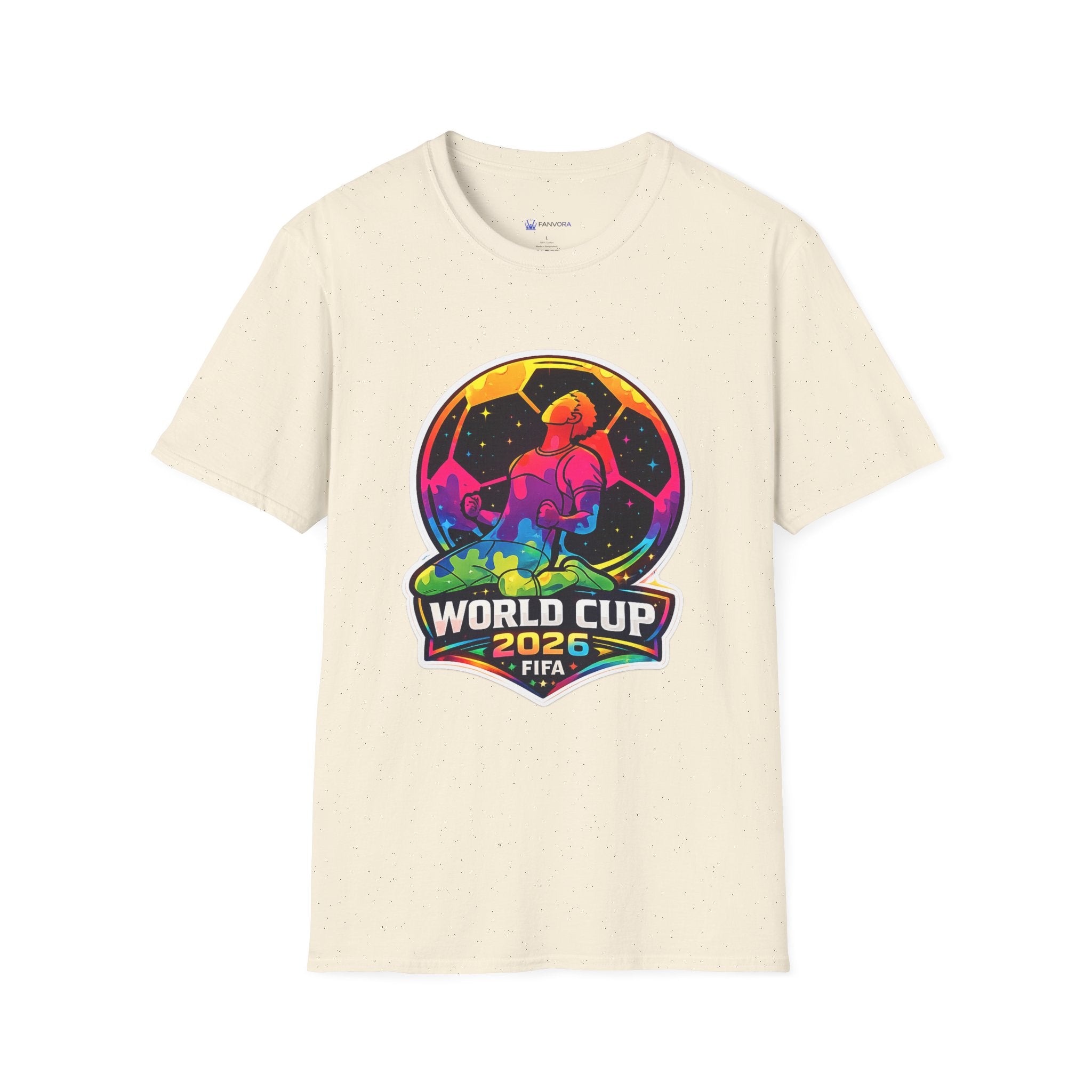 Soccer T‑Shirt — Colorful Retro Player Graphic