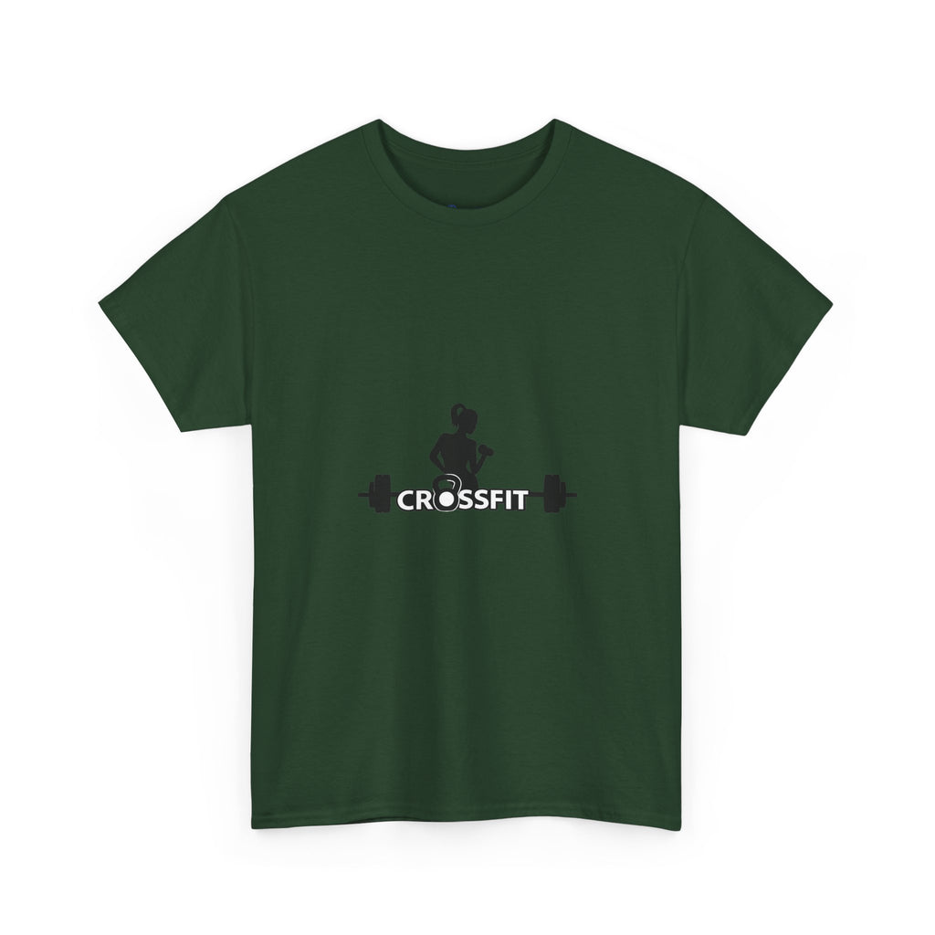 CrossFit Weightlifter T-Shirt — Barbell Silhouette Gym Tee
