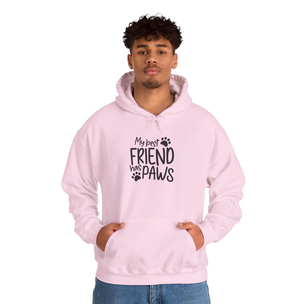 My Best Friend Has Paws Hoodie — Cute Paw Print Pet Lover Sweatshirt