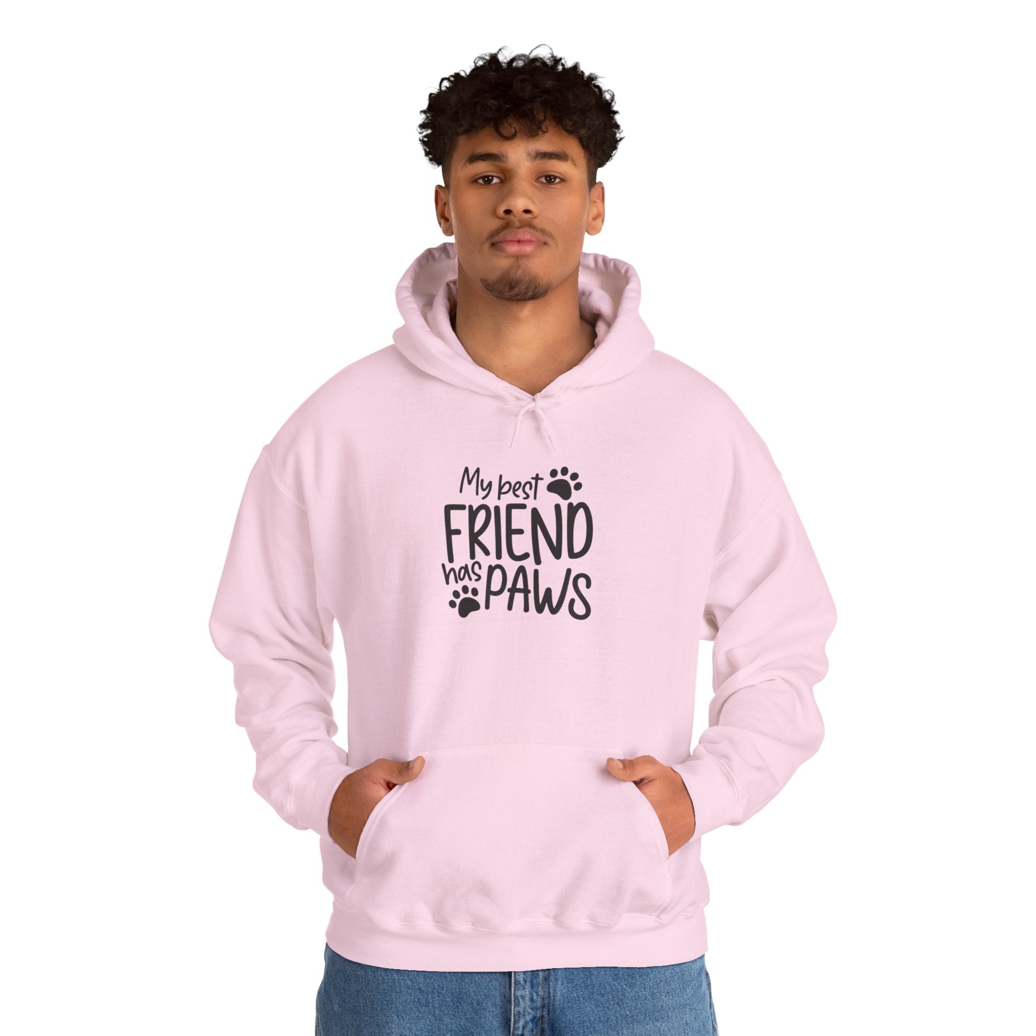 My Best Friend Has Paws Hoodie — Cute Paw Print Pet Lover Sweatshirt