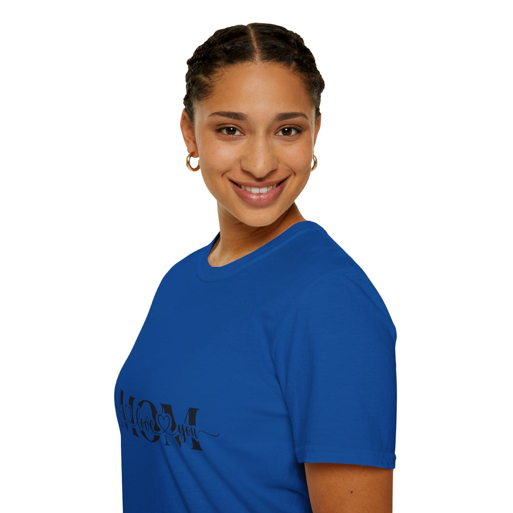 Mom "Love You" Graphic T‑Shirt — Mother's Day Floral Heart Tee