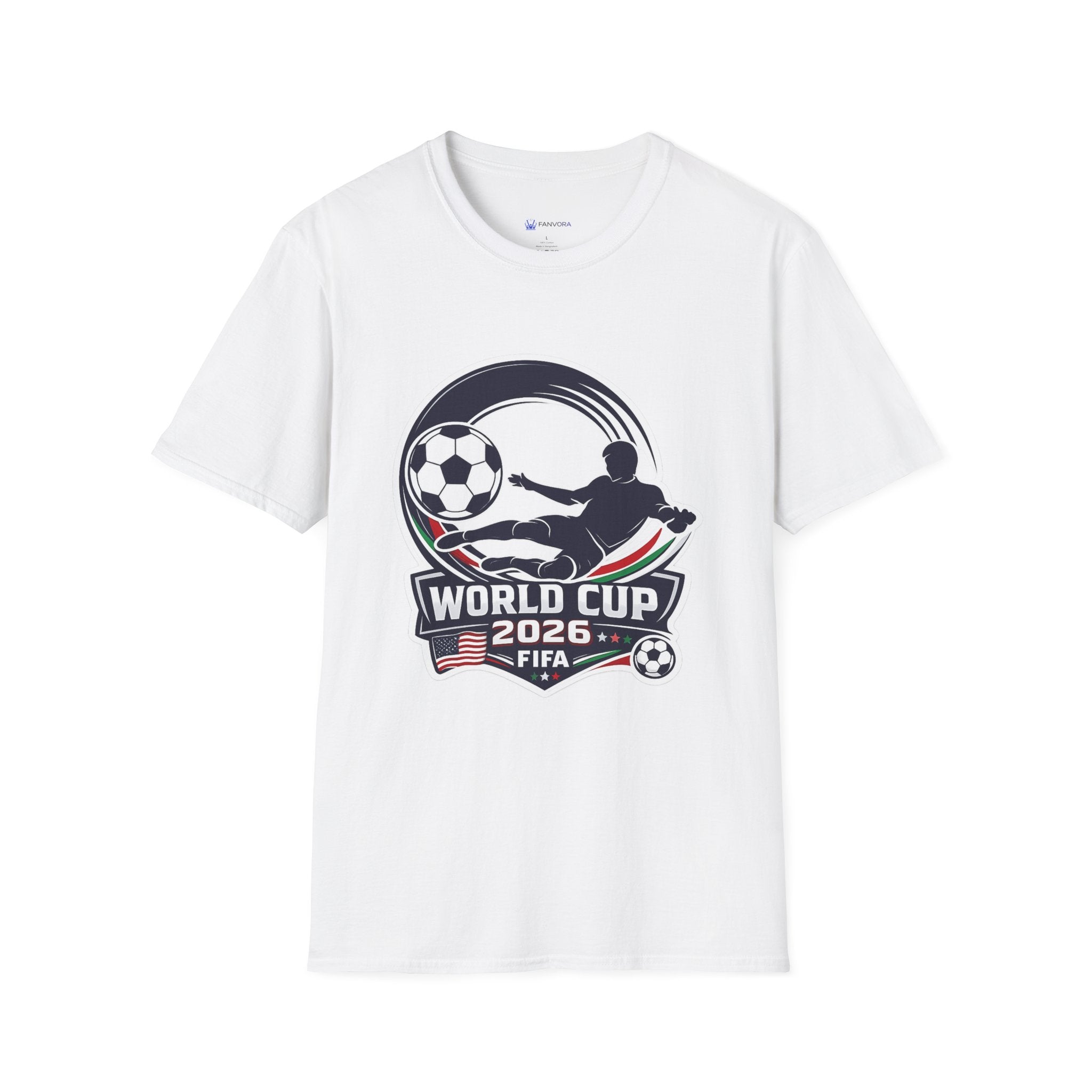 Soccer T-Shirt — FIFA Fan Tee with Player Silhouette