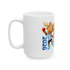 Soccer Mascot Ceramic Mug — Cute Animal Team Coffee Cup (11oz & 15oz)