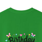 Kids Tee — ‘I Was 6 Now I’m 7’ Birthday Girl Cute Floral Design