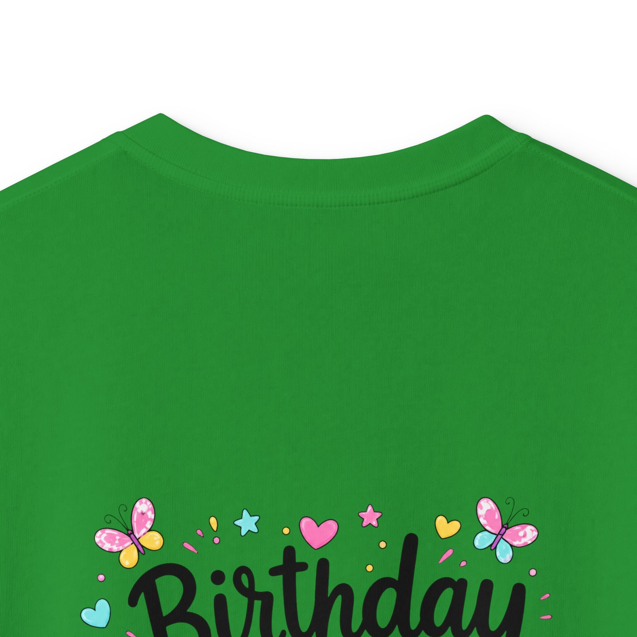 Kids Tee — ‘I Was 6 Now I’m 7’ Birthday Girl Cute Floral Design