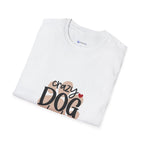Crazy Dog Lady T-Shirt — Cute Paw Heart Graphic for Dog Lovers