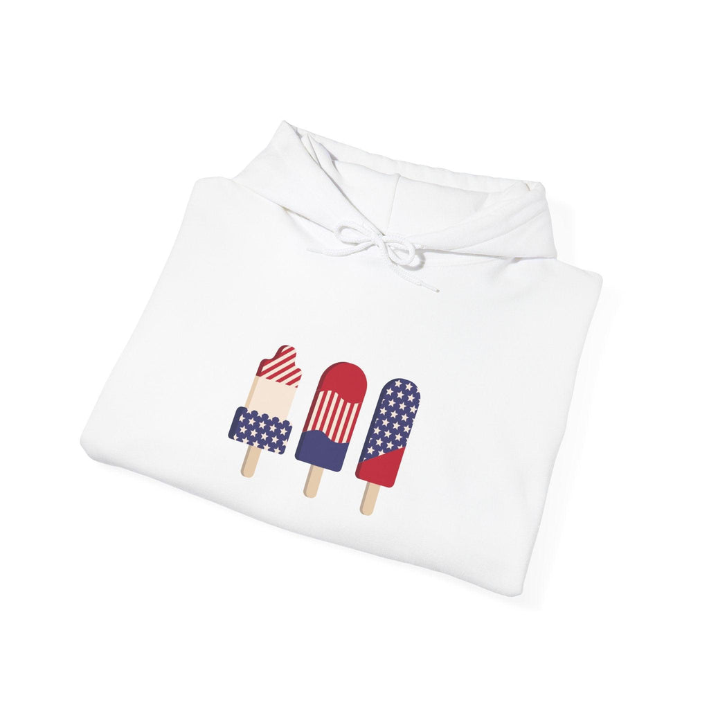 American Patriot Graphic Hoodie — Patriotic Fourth of July Sweatshirt.