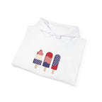 American Patriot Graphic Hoodie — Patriotic Fourth of July Sweatshirt.