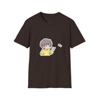 Cute Boy Waving Hearts T-Shirt — Cute Kawaii Cartoon Graphic Tee