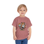 Toddler Soccer Tiger Tee — Cute Kicking Tiger Football Shirt for Kids