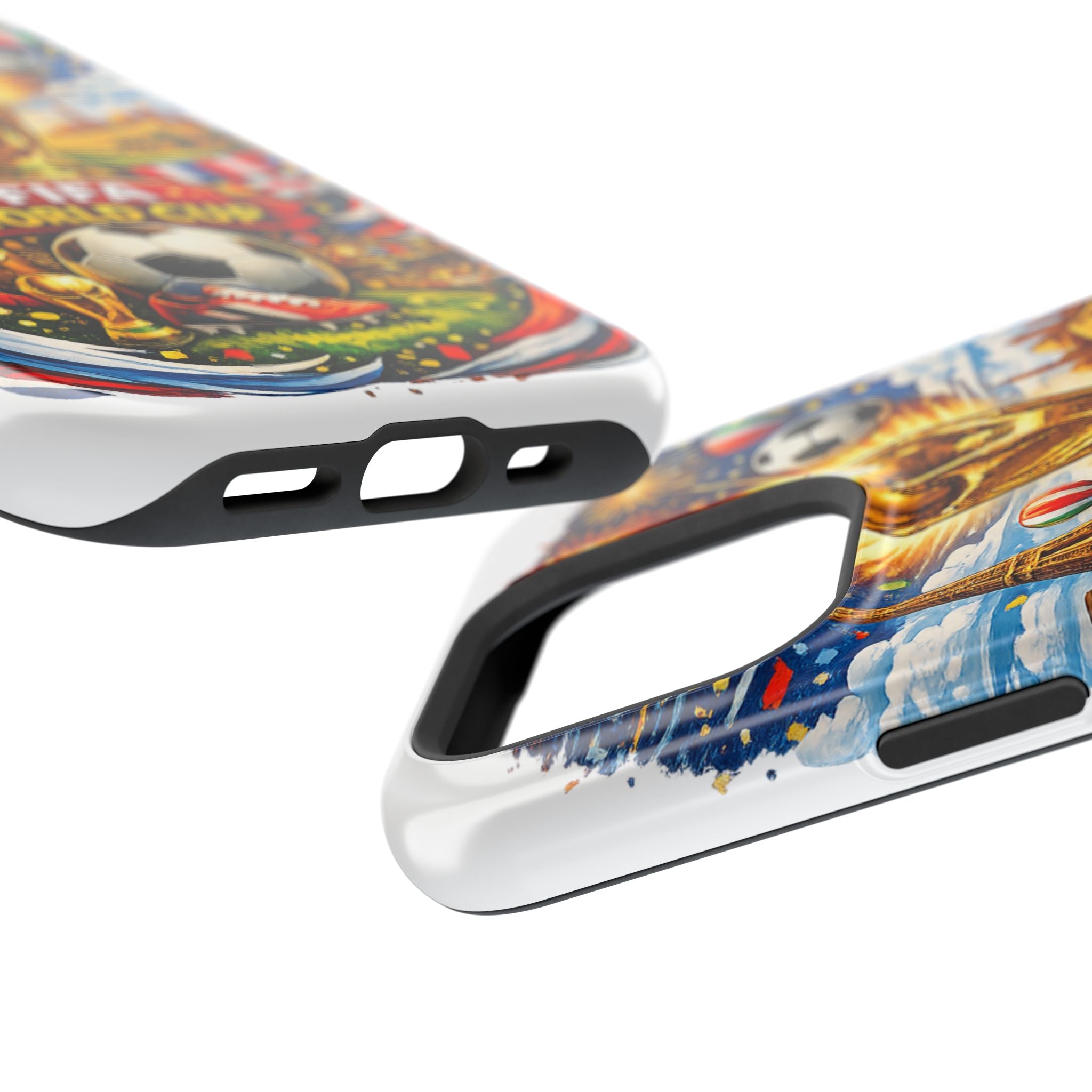 Soccer Magnetic Impact-Resistant Phone Case — FIFA Trophy Design
