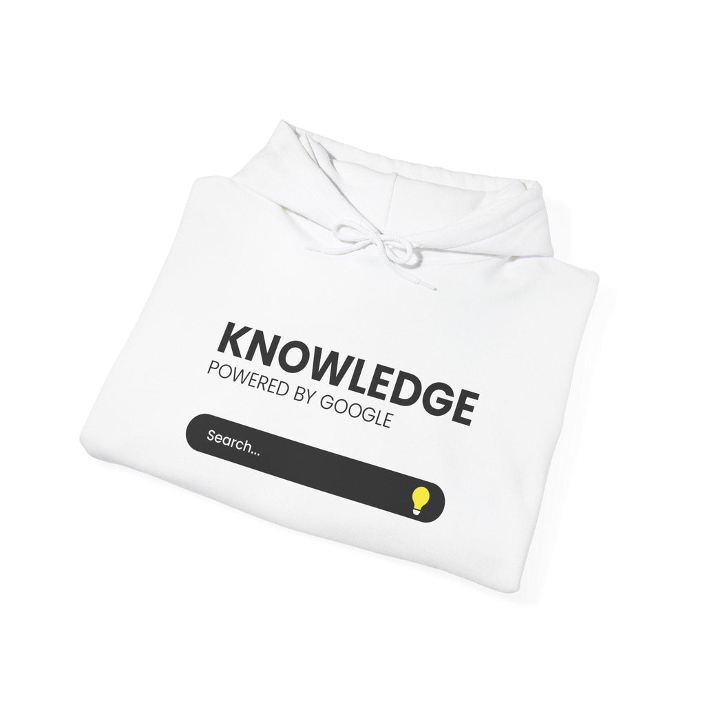 Knowledge Search Hoodie — "Knowledge Powered by Google" Pullover.