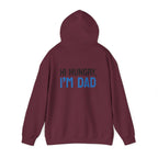 Dad Hoodie — “Hi Hungry, I’m Dad” Funny Father’s Day Pullover.