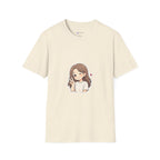 Cute Winking Girl Graphic T-Shirt – Kawaii Heart Tee