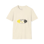 Weightlifting Heart Barbell T-Shirt — Fitness Gym Crusher Tee