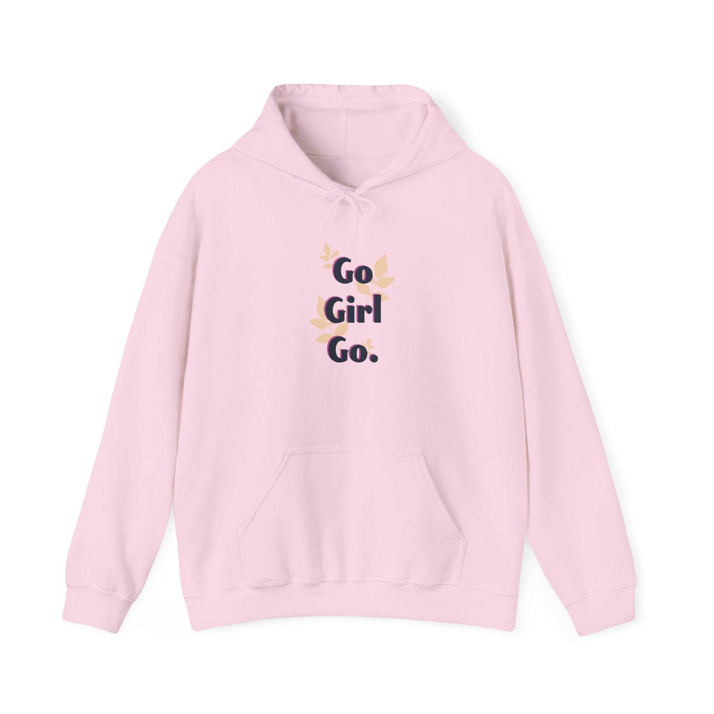 Go Girl Go Hoodie — Feminist Empowerment Graphic Hoodie.