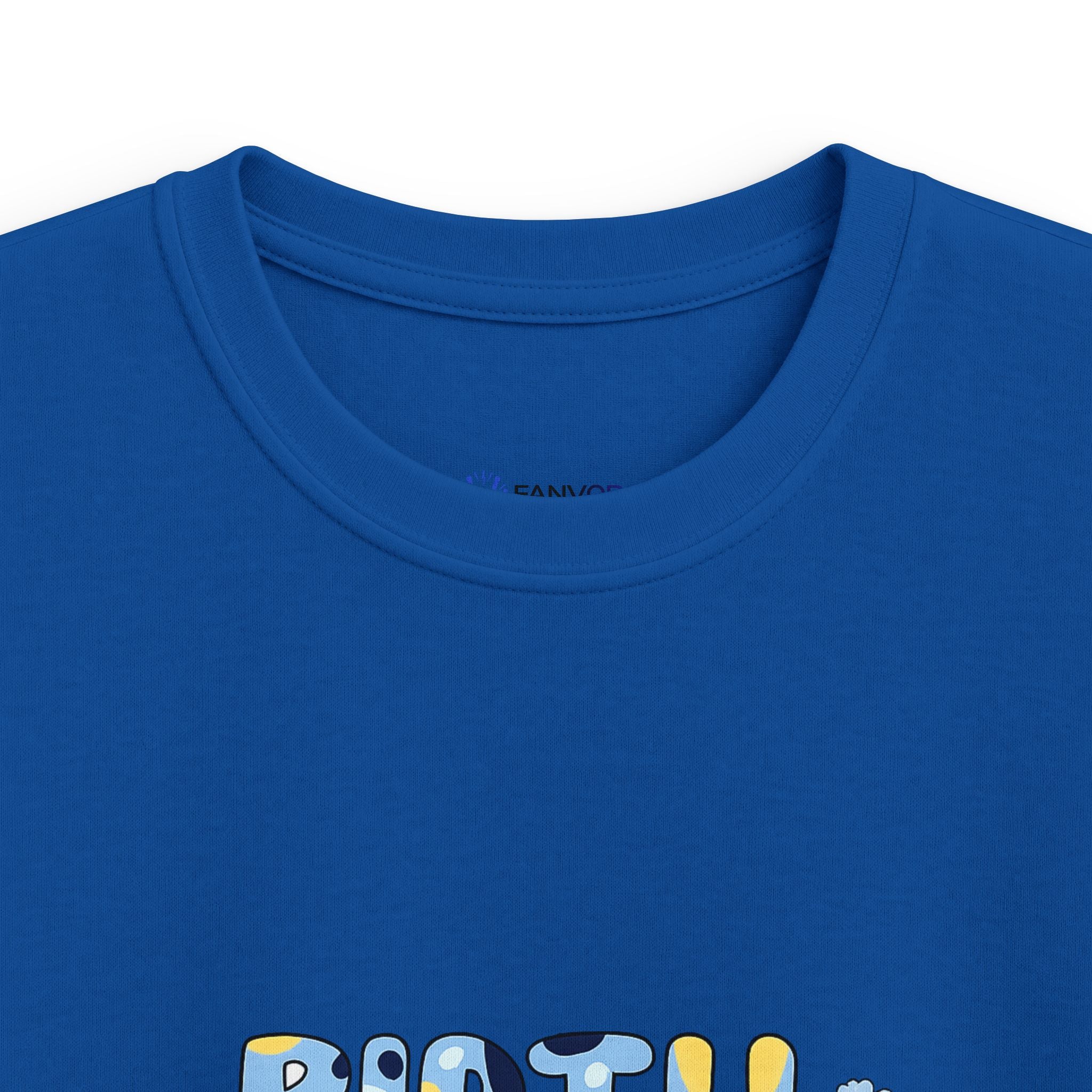 Kids Tee — Cute Blue "Birthday Boy" Bubble Letter Shirt