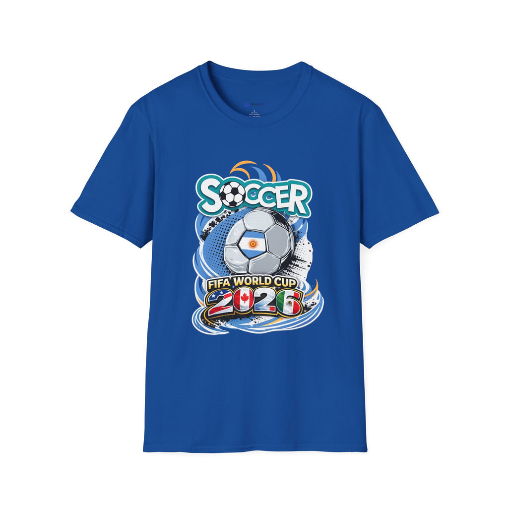 Soccer 2026  Graphic T-Shirt — Retro Ball Design soccer cup tee
