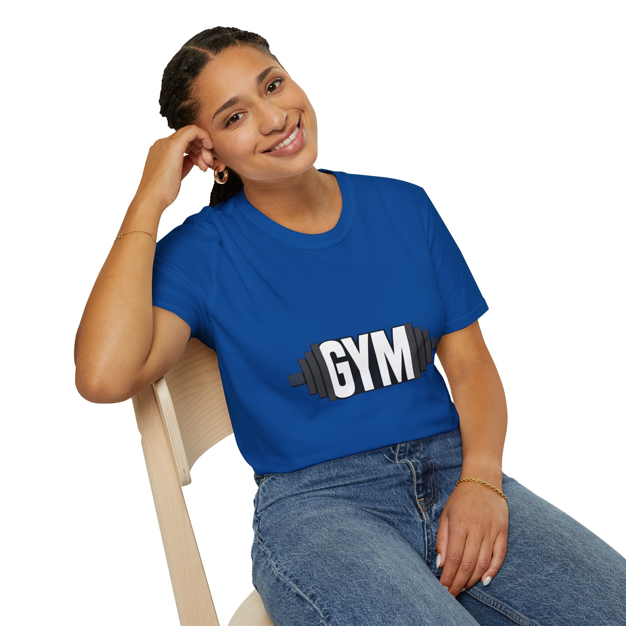 Gym Barbell T‑Shirt — Fitness Workout Tee