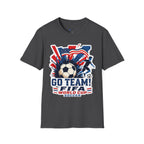 Soccer  Cup T-Shirt – "Go Team! Cup Soccer" USA Flag Design