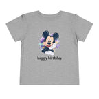 Toddler Tee — Cute Mickey "happy birthday" Birthday Shirt for Kids