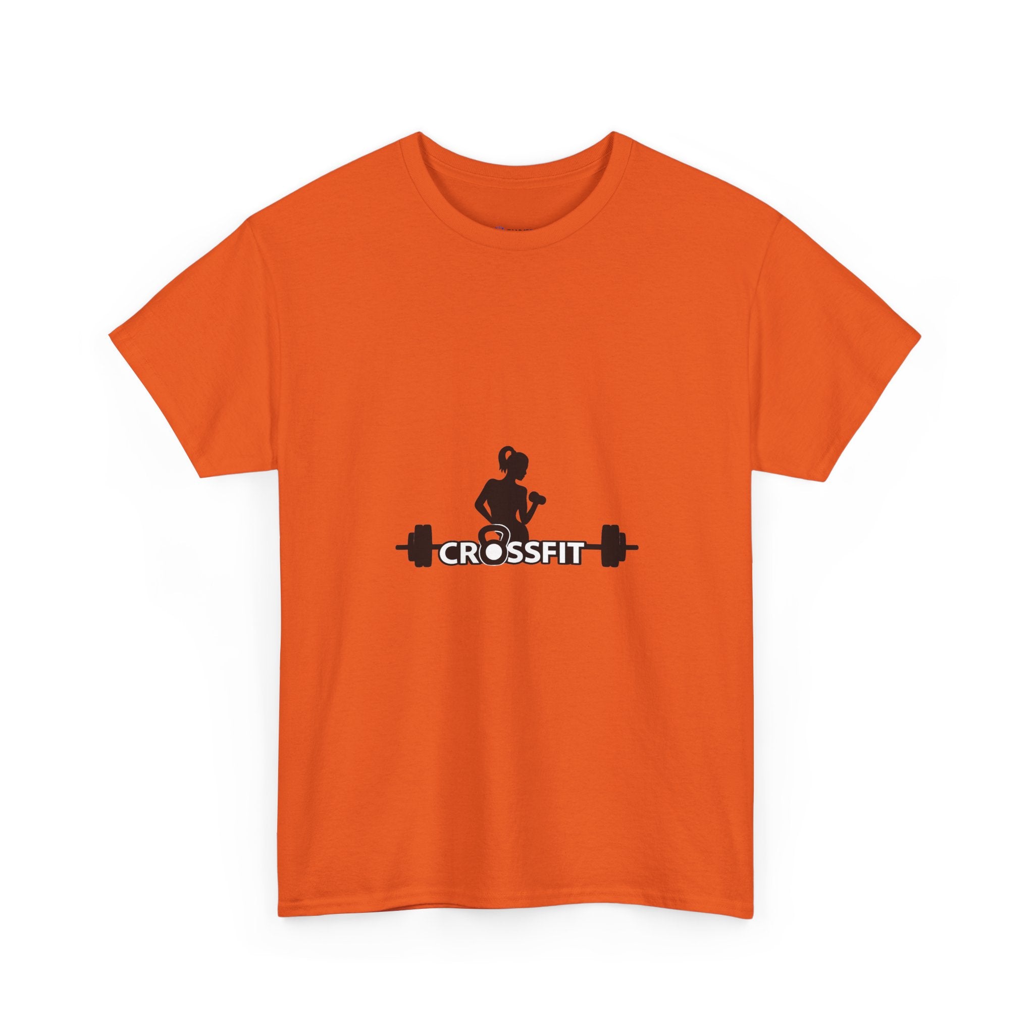 CrossFit Weightlifter T-Shirt — Barbell Silhouette Gym Tee
