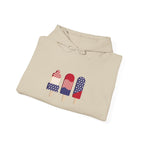 American Patriot Graphic Hoodie — Patriotic Fourth of July Sweatshirt.