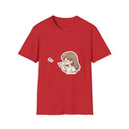 Kawaii Girl Blowing Hearts T-Shirt — Cute Anime Graphic Tee