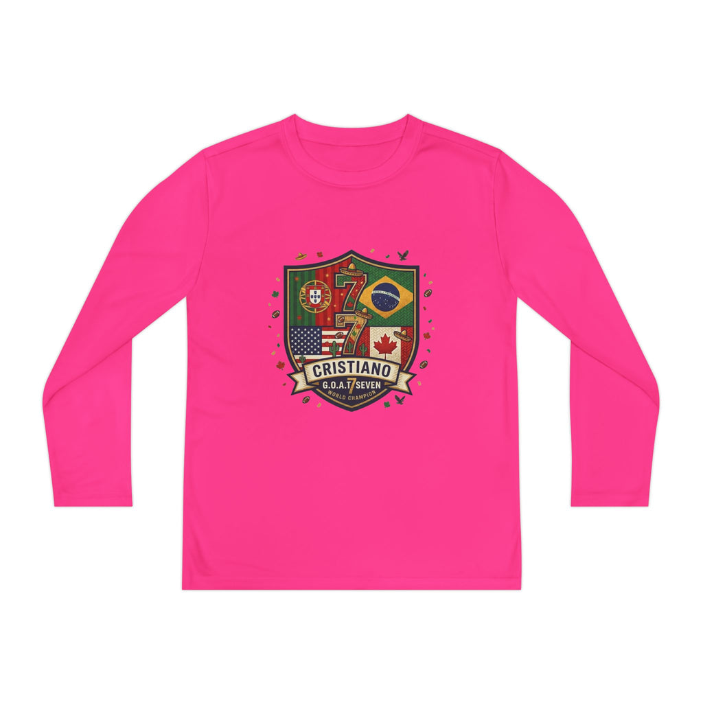 Argentina Legend #10 Youth Soccer Long Sleeve Tee –  World Cup 2026 Energy Design